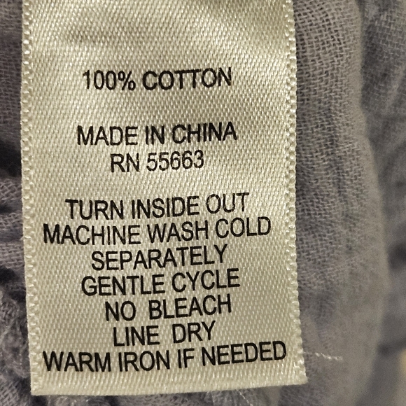 Joie SZ M Cotton Gauze Cargo Paperbag Tie Waist Casual Loungewear Wide Leg Pants - Picture 4 of 10